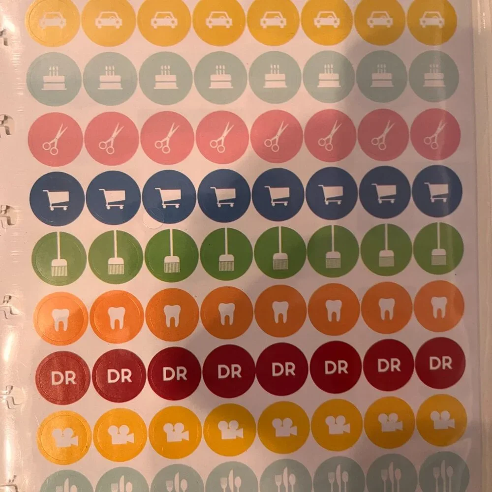 Organizational Stickers for Notebooks, Calendars &‎  Datebooks (3 packs / new/x)